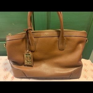 Ralph Lauren Brown Leather Bag